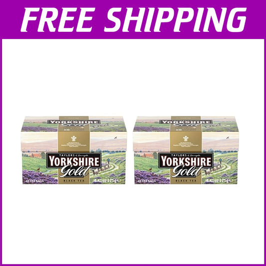 Yorkshire Gold Premium Black Tea Bags - 40 Count Pack of 10 for an Elegant Brew