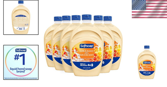 Luxury Hand Soap Refill with Milk & Honey Scent - 300oz Total for All Skin Types