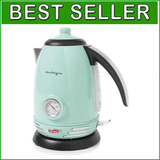 Elegant 1.7L Retro Tea Kettle with 360-Degree Base & Water Level Indicator