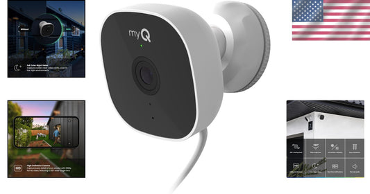 Weatherproof myQ Smart Camera - 1080p HD, Motion Detection & Smartphone Control
