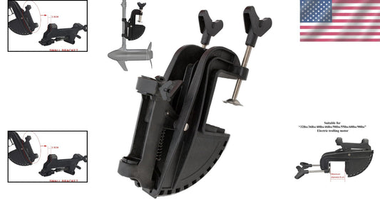 Lightweight Nylon Trolling Motor Mount - Fits 1 1/8" Shafts with Easy Install