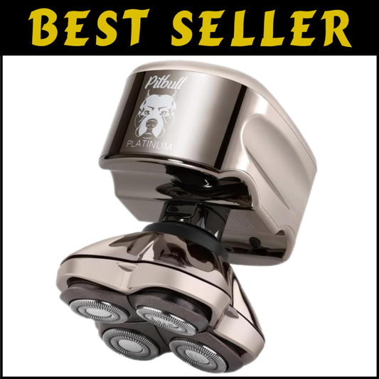 Ergonomic Shaving Kit for Men - Portable Bald Head Shaver with Accessories