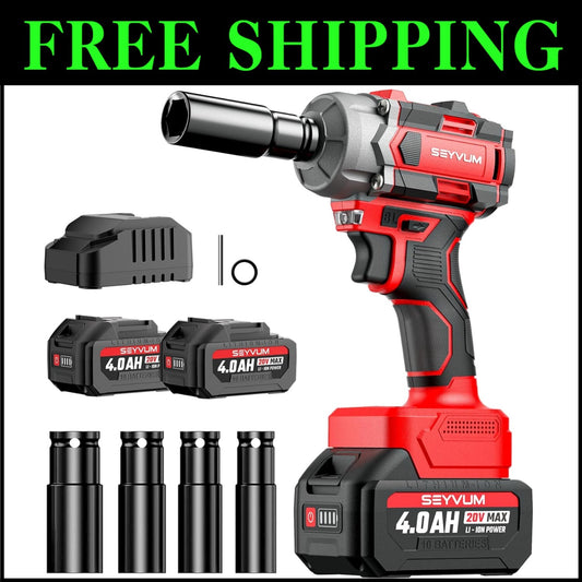 Premium 20V Cordless Impact Driver - 3000 RPM with Impact Sockets & Carry Bag