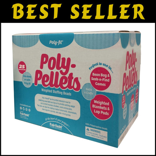 Safe and Versatile 25 lbs Poly-Fil Poly-Pellets for Creative Crafting Projects