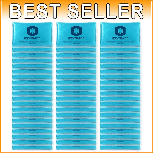 60 Pack of Reusable Hot & Cold Gel Ice Packs – Flexible Pain Relief Solution