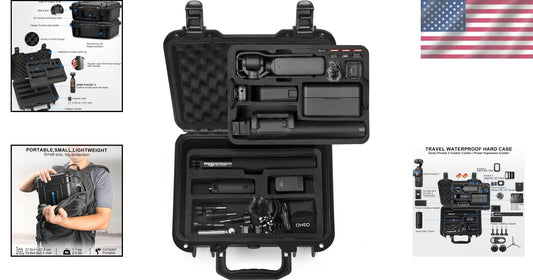 Waterproof Hard Case for DJI Osmo Pocket 3 & Accessories - Travel Ready Design