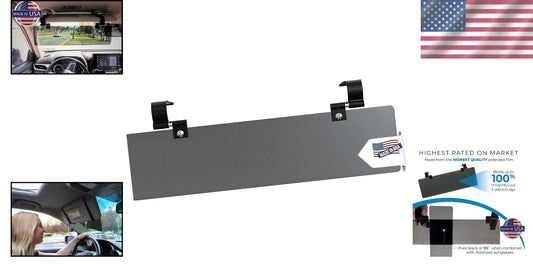 Durable Polarized Sun Visor Extender - Handmade in the USA for Your Car