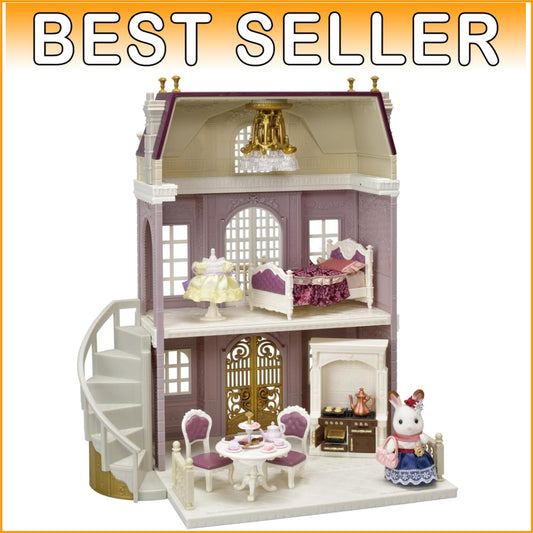 Charming 2-Story Town Manor with Rabbit and Accessories - Gift of Imagination