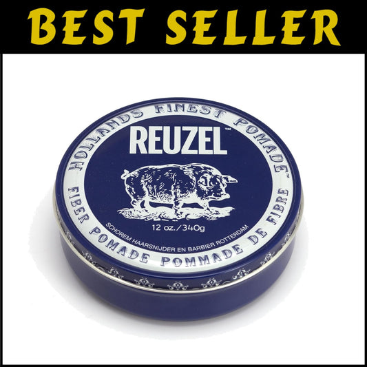 Water-Soluble Fiber Pomade 12 oz - Easy to Rinse, Flake-Free Hold for All Hair