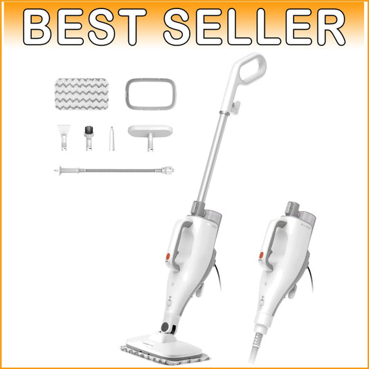 Efficient Steam Mop for Hard Floors & Rugs - Quick Heating, Lightweight Design
