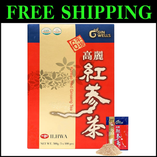 Ultimate Health Elixir: 100 Sachets of Korean 6-Year Red Ginseng Tea - 300g