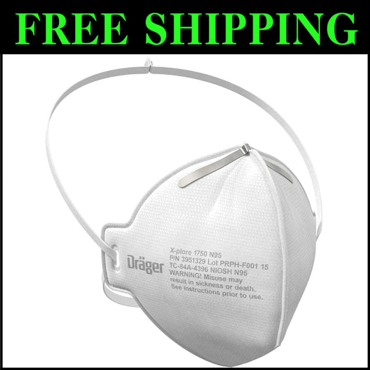 NIOSH-Approved X-plore 1750 C N95 Masks - Universal Fit for Maximum Comfort