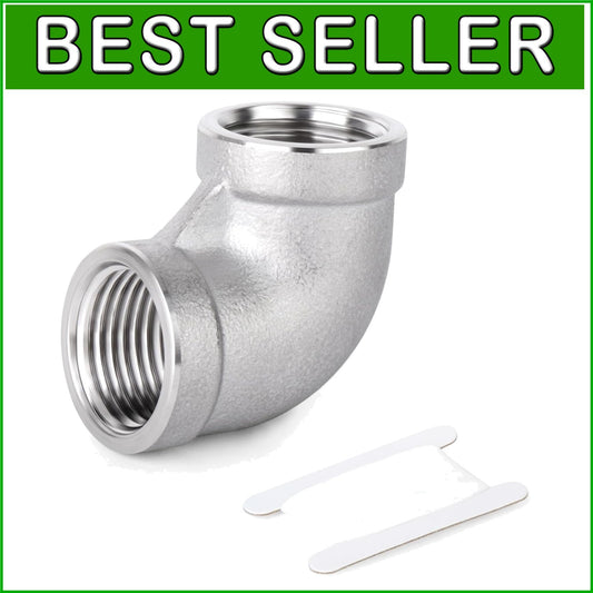 Durable 3" NPT Female 304 Stainless Steel Elbow – Industrial Pipe Connector