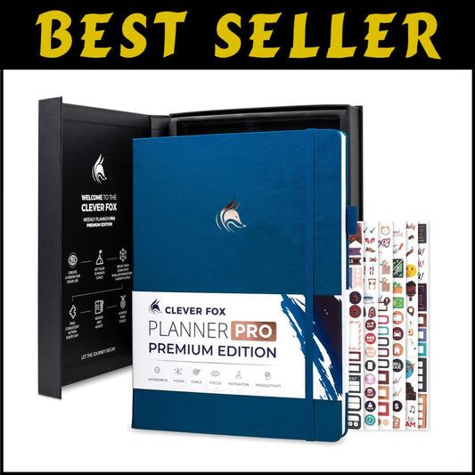 Luxurious A4 Mystic Blue Planner Pro: Undated Weekly, Monthly & Budget Organizer