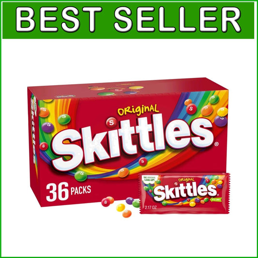 Bulk Candy Box - 36 Packs of 2.17-Oz Individually Wrapped Fruity Treats