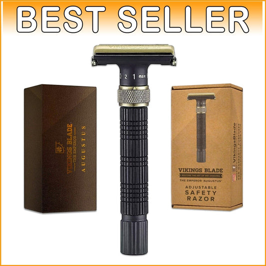 Eco-Friendly Safety Razor with Adjustable Head - For the Smoothest Shave Ever