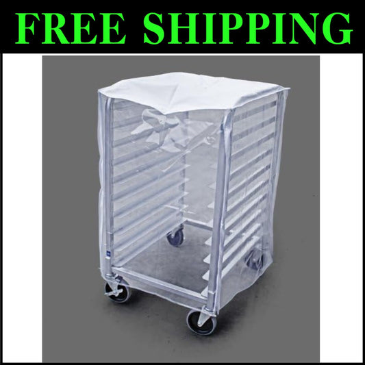 Durable Clear Bun Pan Rack Set of 2 - 10-Tier Storage for Professional Kitchens