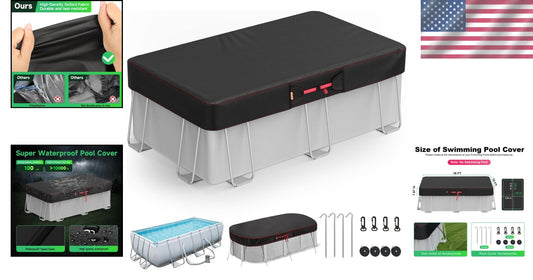 10x16' Rectangular Solar Cover - Versatile & Energy Saving Pool Protection