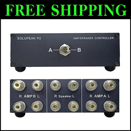 Premium 21-in-12-out Amplifier Speaker Switcher Selector for Audiophiles