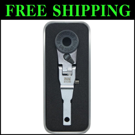 Flat End Flex Head EDC Ratchet Wrench for Leatherman Multitools - Compact Design