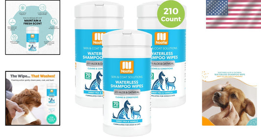 Value Pack of 210 Waterless Cleansing Wipes - Sweet Pea Vanilla Fragrance