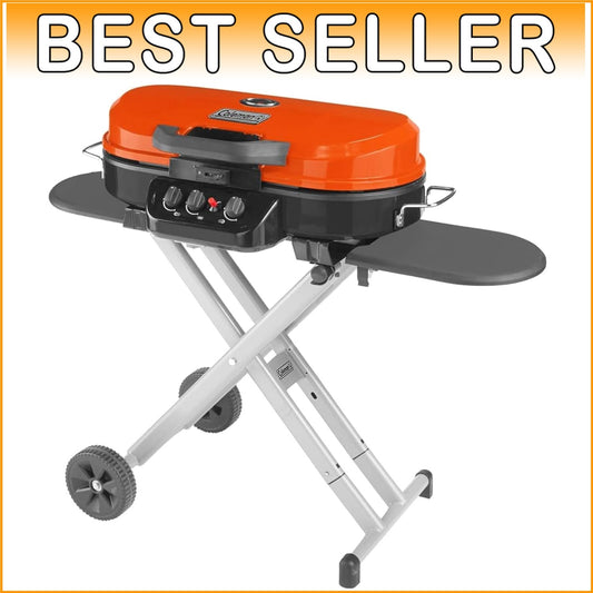 High-Power RoadTrip 285 Grill - Ideal for Camping with Side Tables & Thermometer