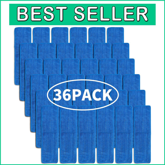 36 Pcs Matthew Microfiber Mop Pads for Quick & Eco-Friendly Floor Cleaning