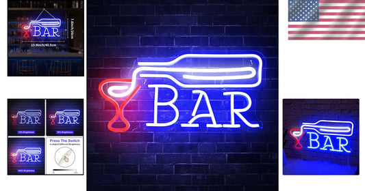 Dimmable Neon Beer Sign - Stylish Acrylic Wall Decor for Man Caves and Parties