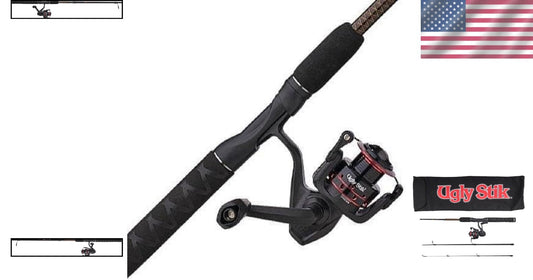 GX2 Spinning Reel and 6.5' Rod Combo - Durable, Lightweight, Ideal for Bass