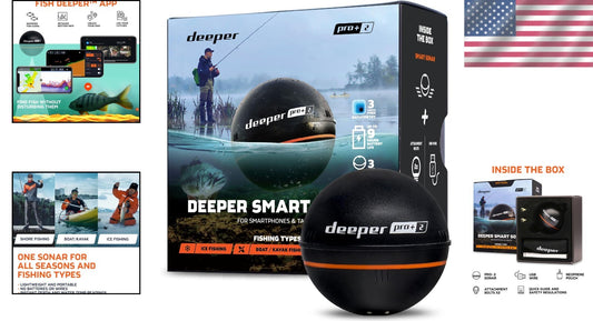 2.4-Inch GPS Enabled Fish Finder with Real-Time Depth and Targeting Features