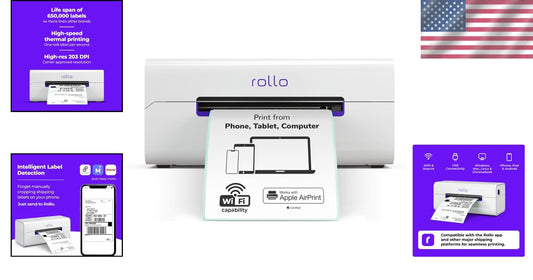 Custom 4x6 Shipping Label Printer with Thermal Technology - Ink-Free Printing