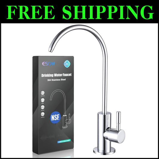 Stainless Steel Kitchen Water Filter Faucet with Swivel Spout - Easy Install