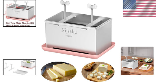 Effortless Tofu Pressing with 304 Stainless Steel - Dishwasher Safe & Easy Clean