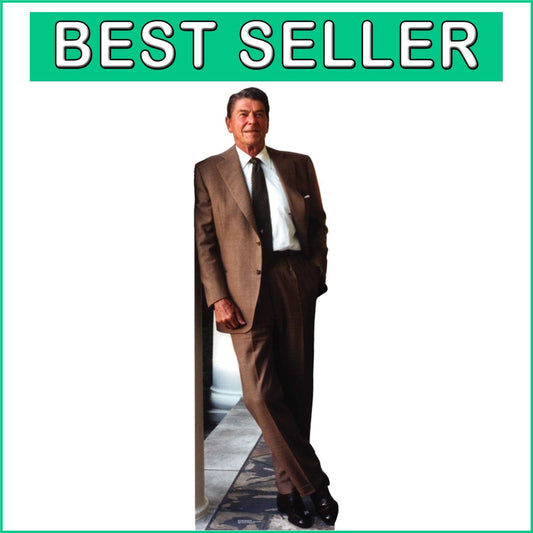 Ronald Reagan 74" Life-Size Cardboard Cutout - Iconic Political Party Decoration