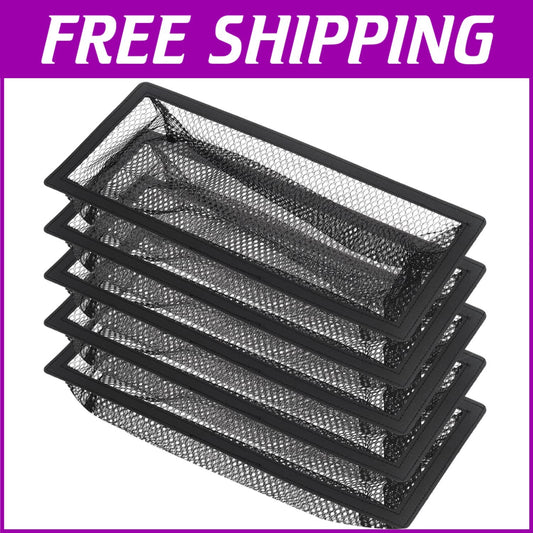 Durable Mesh Filters for Air Vents - 6x12 Floor Register Cover Trap (5-Pack)
