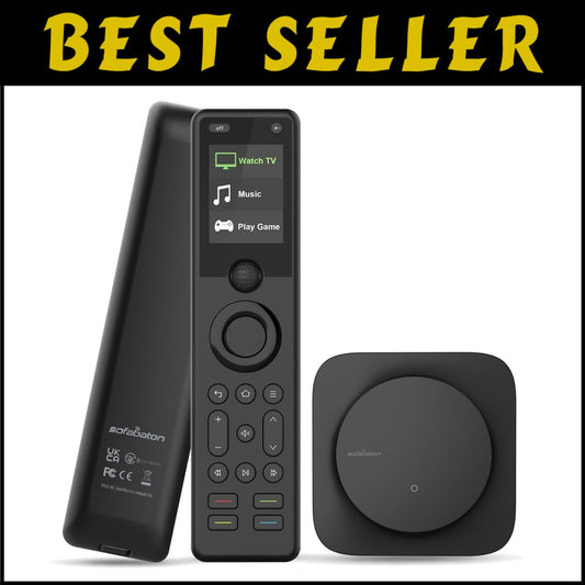 Effortless X1S Universal Remote: Smart Home Integration, Macro Buttons Included
