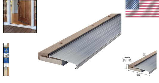 5-5/8 in. Wide Adjustable Threshold with Unfinished Oak for Easy Customization