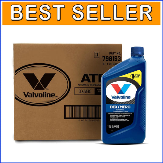 1 QT DEX/MERC ATF Automatic Transmission Fluid, Pack of 6 for Smooth Performance
