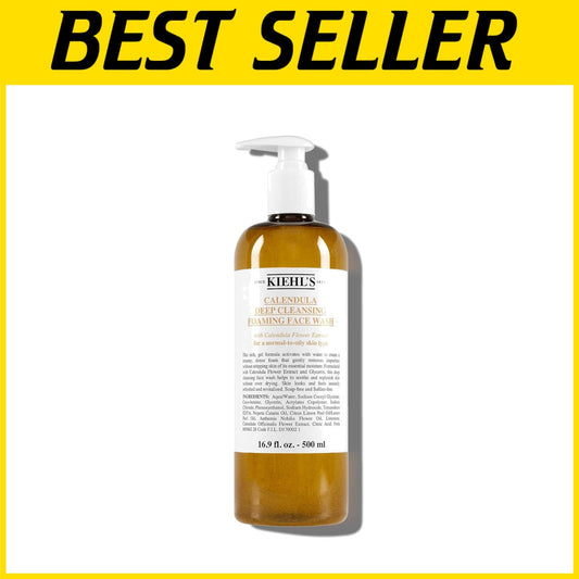 Calendula Deep Cleansing Face Wash - Paraben & Sulfate Free for Balanced Skin