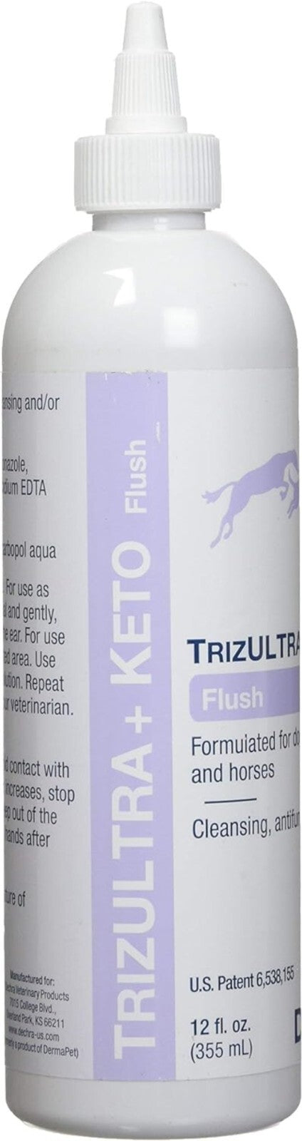 Gentle & Non-Stinging Ear Cleanser for All Pets - 12oz TrizULTRA + Keto