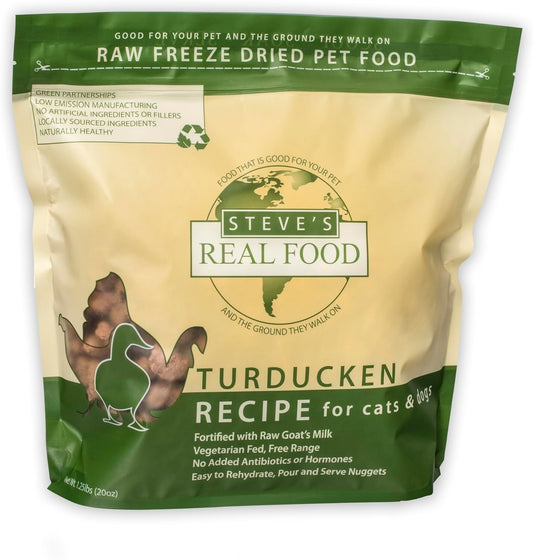 Raw Freeze-Dried Turducken Nuggets for Dogs - Grain-Free and Nutritious