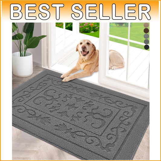 32" x 40" Indoor Front Door Mat - Absorbent and Non-Slip for High Traffic Areas