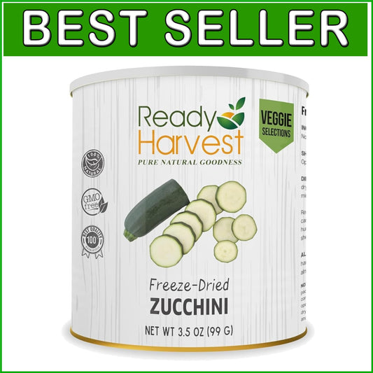 Freeze-Dried Zucchini Can - Emergency Food Supply with 25-Year Shelf Life