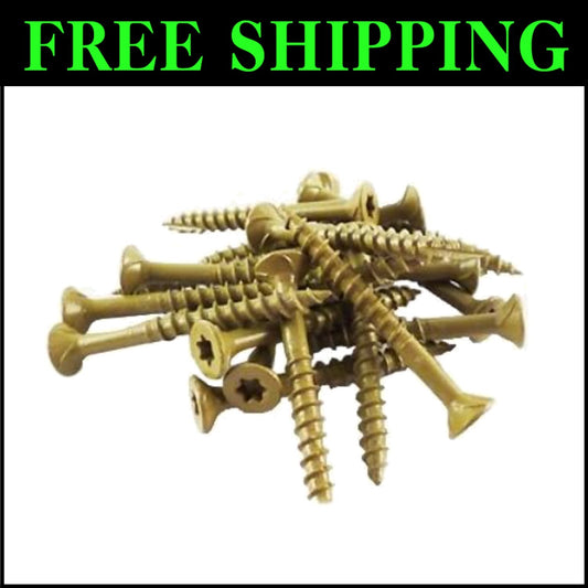 Durable Type-17 Point Wood Screws – 1050 pcs, Easy Installation Gold Finish