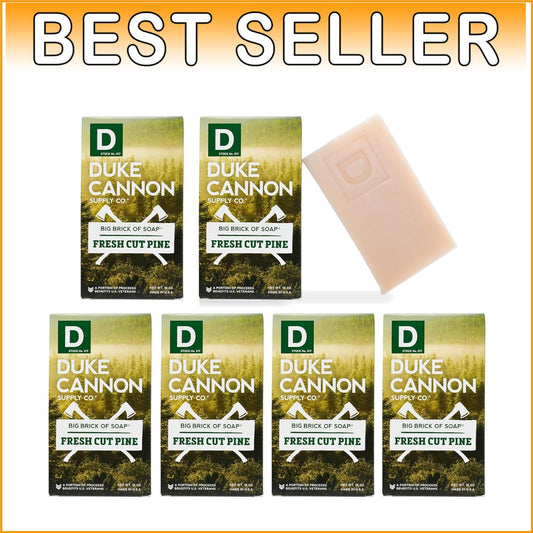 Long-Lasting 10oz Men's Soap Bar - Fresh Cut Pine Scent, Premium Quality