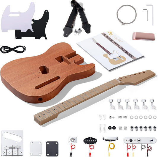 All-Inclusive DIY Electric Guitar Kit with Mahogany Body & Maple Neck - TL Style