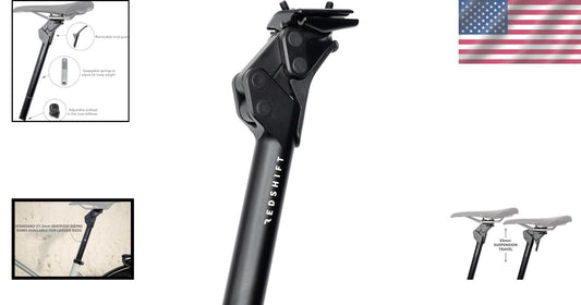Adjustable Shock-Absorbent Seatpost: Comfortable Ride for Gravel & Hybrid Bikes