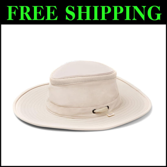 Lightweight Outdoor Hat with Airflow Mesh Panels & Broad Brim for Sun Protection