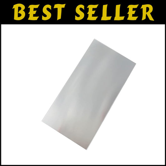 Custom Jewelry Blank: 6" x 3" 24 Gauge Sterling Silver Sheet, Polished Finish