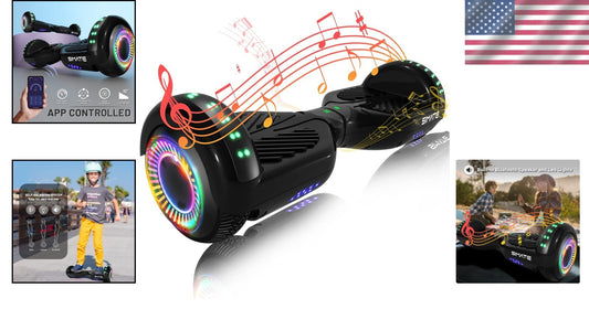 High-Performance Hoverboard with Colorful LED Lights - Ideal for Kids & Adults